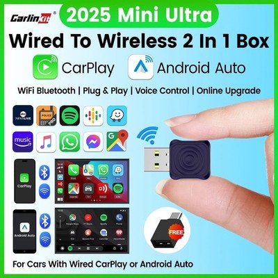 Carlinkit 5 Mini Ultra Wireless Apple CarPlay Android Auto Adapter AKTUELLSTES MODELL