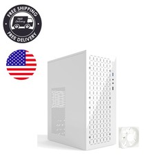Air-Flow Enhanced Micro ATX PC Case, Supports 260mm GPU, Stylish White Finish