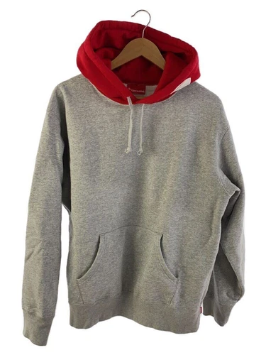 Sweat à capuche Supreme M coton gris occasion