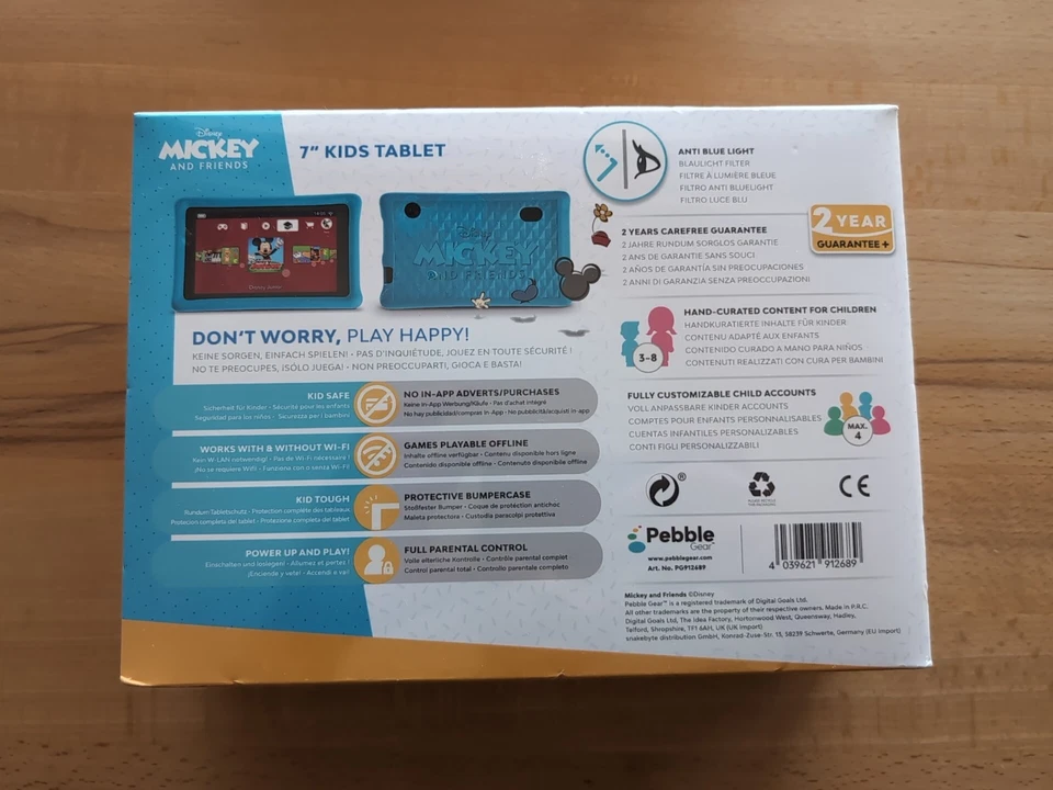 Pebble Gear Disney Mickey and Friends Kids Tablet Neu - Bild 3 von 4