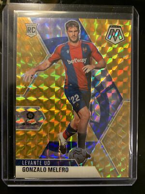 Gonzalo Melero 2020-21 Mosaic La Liga Rookie Gold Prizm RC Rookie # d 10/10