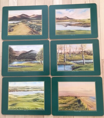 John Hinde s Irish View Collection Of 6 Beautiful Table mats