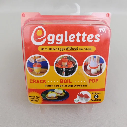 Egglettes Egg Cooker - Hard Boiled Eggs without the Shell, 4 Egg Cups #2858