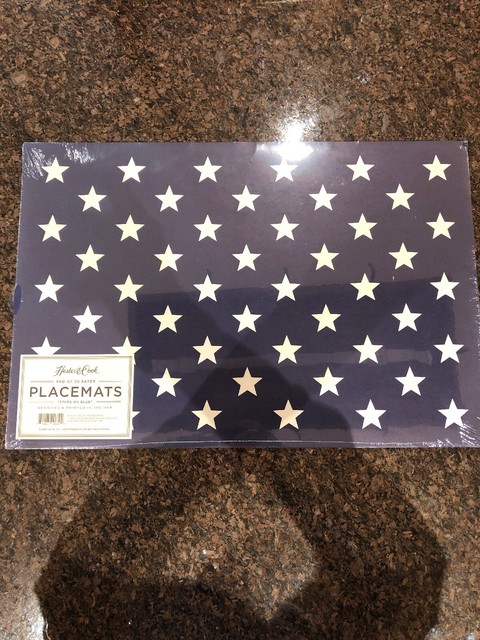Hester Cook New Kitchen Papers Paper Placemats Stars On Blue