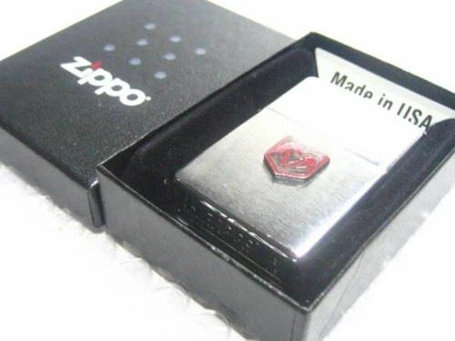 Zippo Oil Lighter Dodge Ram Logo Silver Brass Regular Case Japan