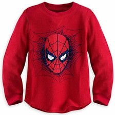 Marvel Spider-Man Boy Long Sleeve Thermal Shirt Size 5/6