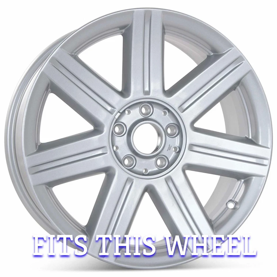 Set of 4 NEW Wheel Center Caps SILVER 18" 19" FOR 04-08 CHRYSLER CROSSFIRE - Image 4 of 4