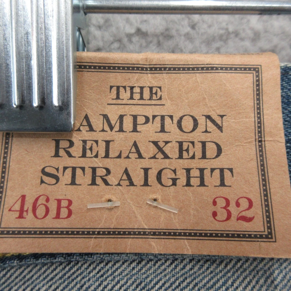 Calça jeans masculina reta relaxada Polo Ralph Lauren Hampton 46Bx32 - Imagem 2 de 4