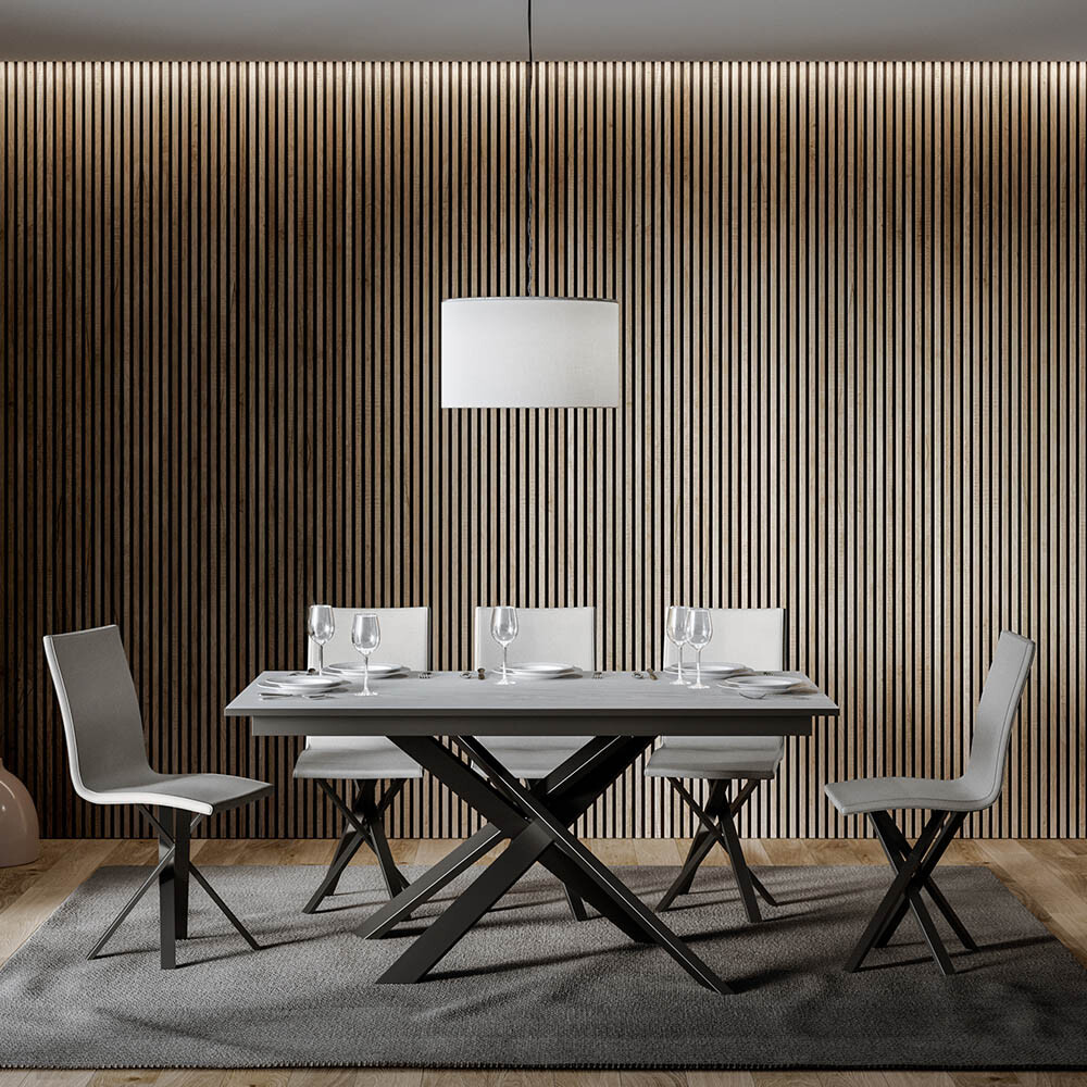 Mesa de comedor extensible 90 x 160 - 220 cm diseño moderno...