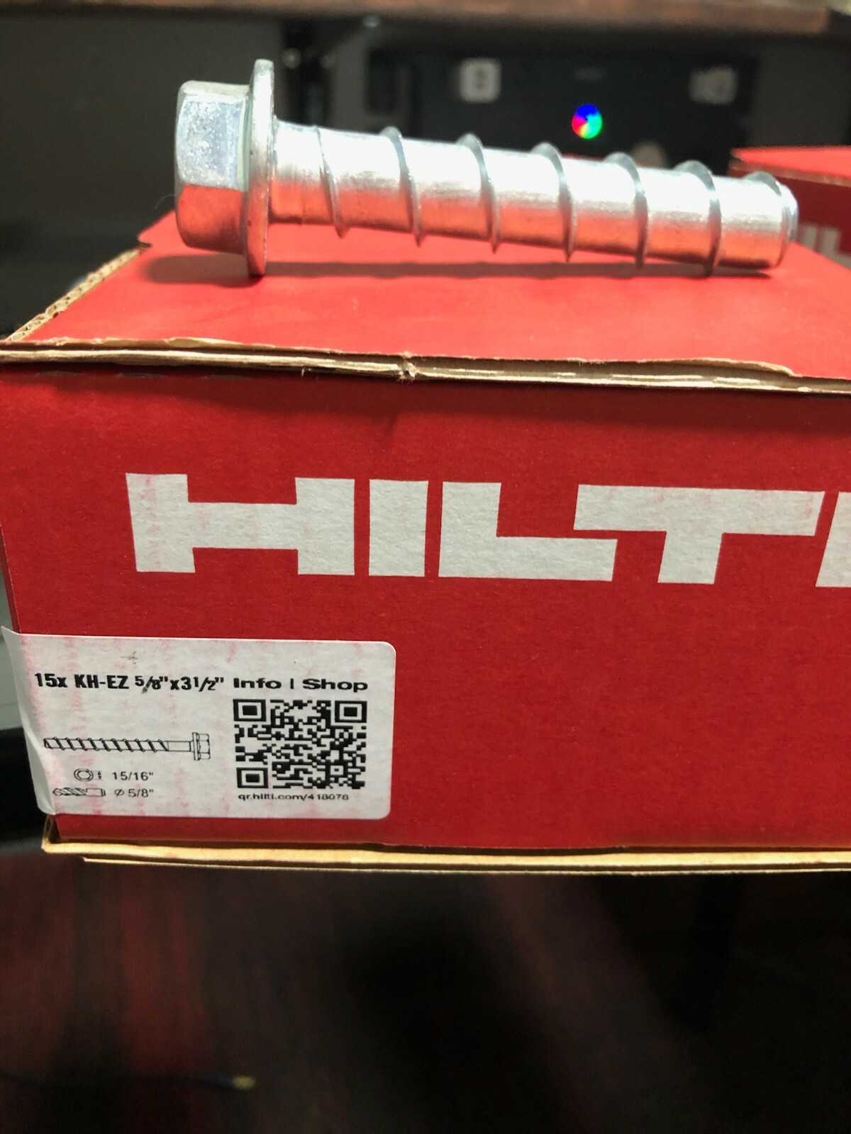 Hilti 418078 5/8in x 3 1/2Inch Kwik HusEZ Concrete and Masonry