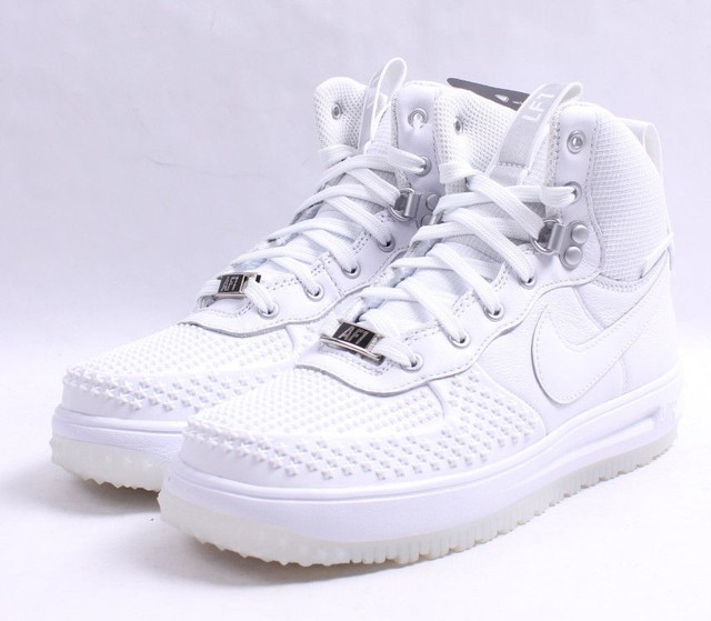 Nike Lunar Force 1 Duckboot GS # 882842 100 Triple White Big Kids 50% OFF | eBay