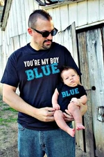 2 shirts funny You're my BOY BLUE ™ Old School Father Son combo fathers day gift
