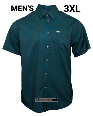 Dixxon BENNY Short Sleeve Party Shirt - PINE - Men's 3XL