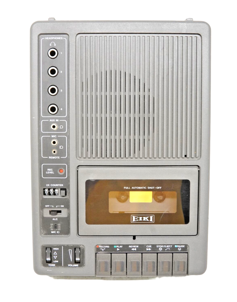 EIKI Cassette Tape Player Recorder Model 3279A - Tested