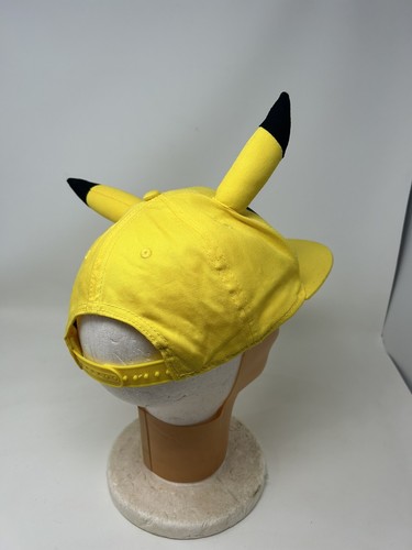 Pokemon Pikachu 3D Face Hat With Ears Baseball Cap Yellow New Sticker Still On I - Picture 17 of 20