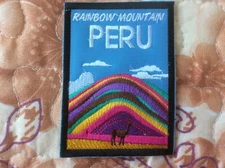 Patch Vinicunca 7 Color Mountain Cusco Peru Cuzco Andes Rainbow Mountain 