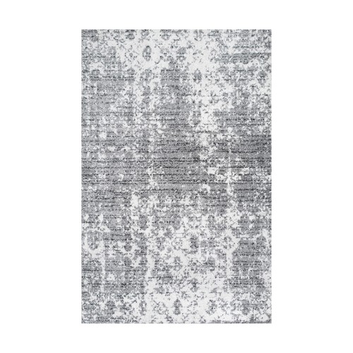 Alfombra de área rectangular de 3'x5' tonos gris brumosos 100% resistente a las manchas de polipropileno - Imagen 2 de 8