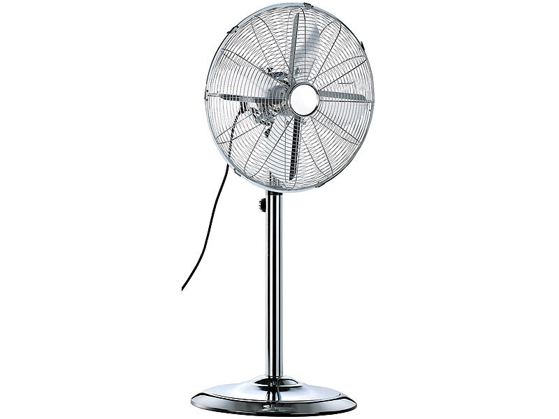Ventilateur sur pied pour salon Sichler 40 cm métal silencieux