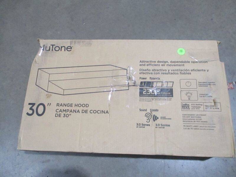 BroanNuTone RL6200 Series 30 in. Ductless Under Range Hood in