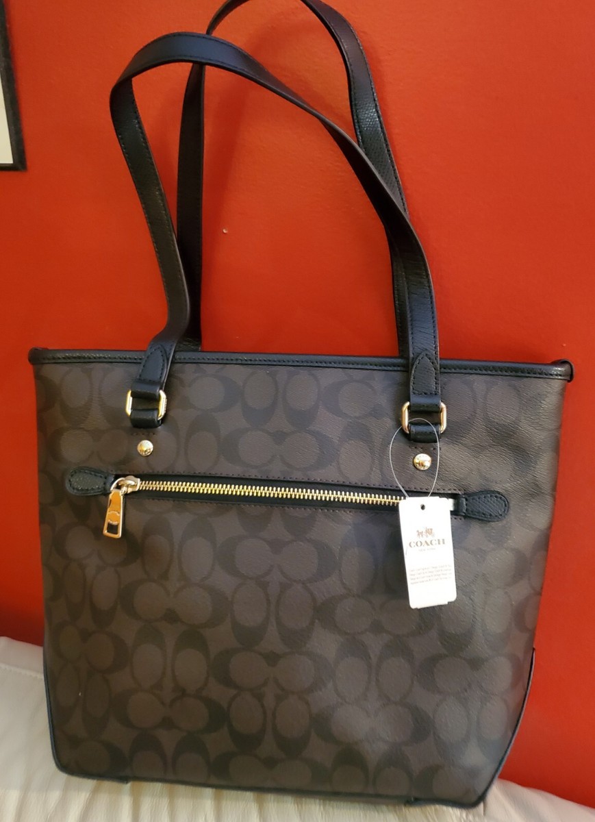 COACH トートバッグ COACH Signature Zip Top Tote Bag 34603 Authentic | eBay