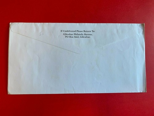 GIBRALTAR 1995 AIRMAIL COVER CHRISTMAS FATHER SANTA CLAUS PRESENTS ELF BEAR DOLL - Picture 2 of 2