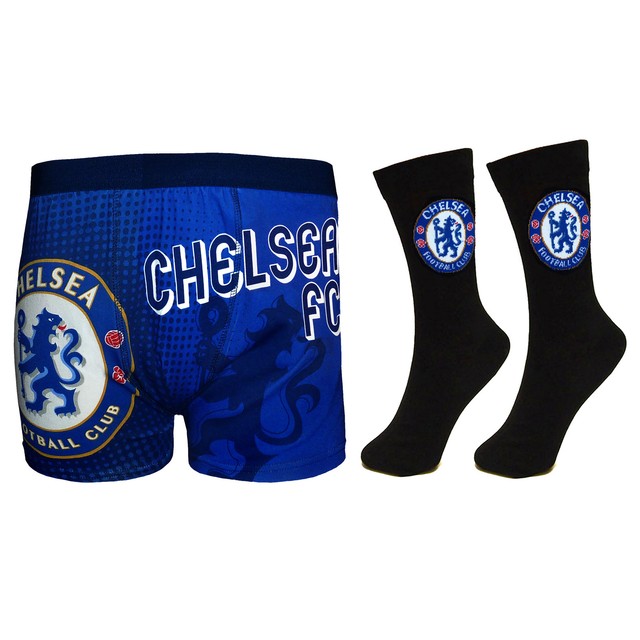 Chelsea Football Club Official Soccer Gift Set Mens Dress Socks