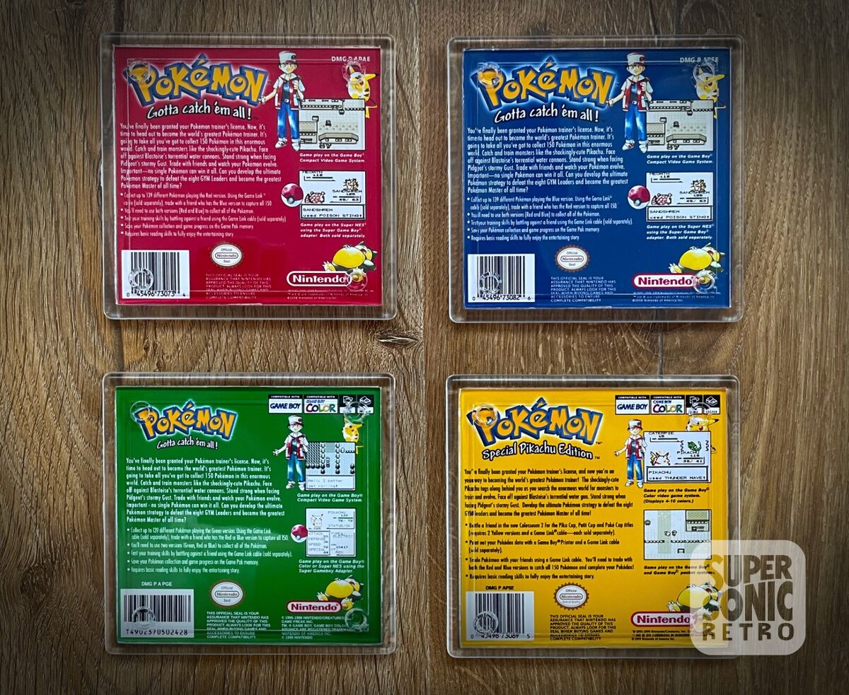 Buy Pokemon Coaster Collection Pokemon Red Green Blue Yellow 4 Set