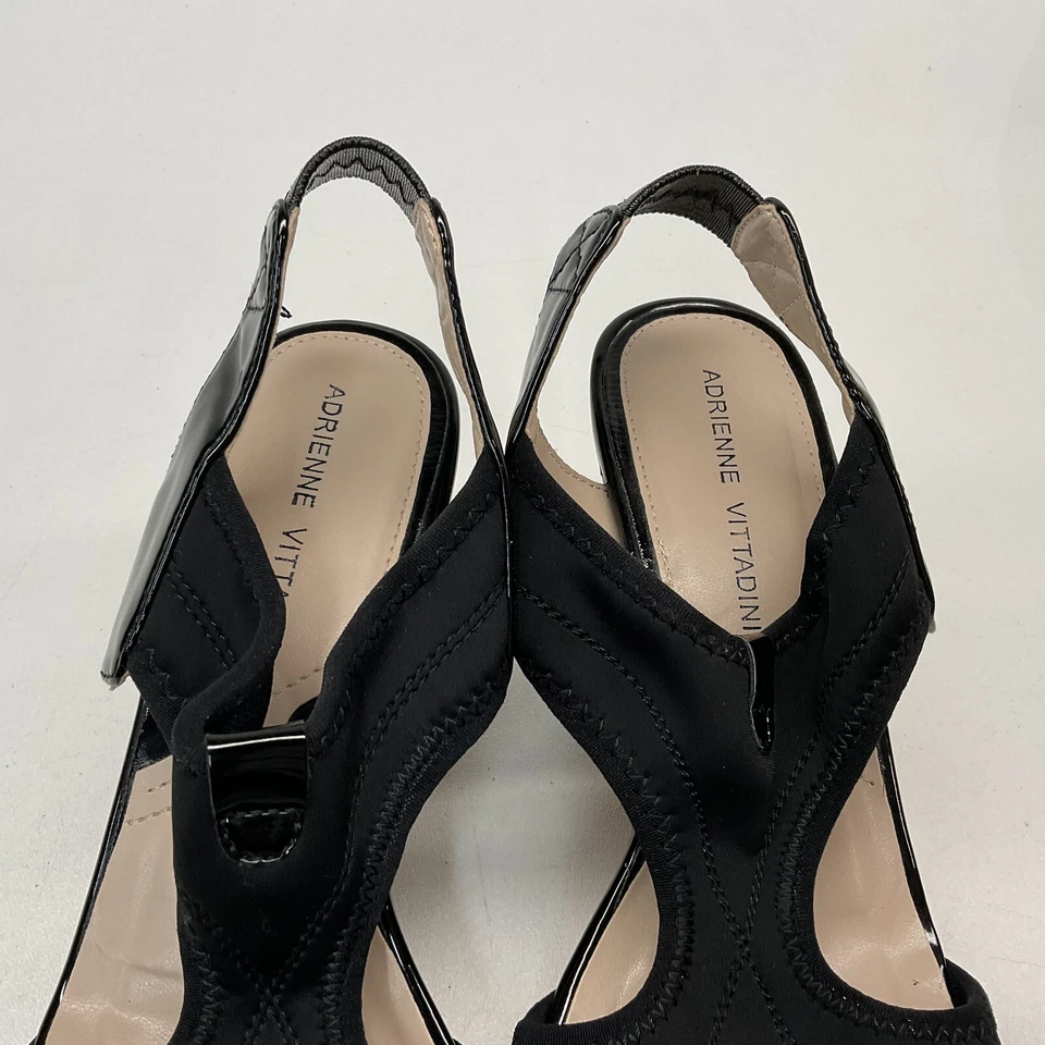 Zapatos de mujer ADRIENNE VITTADINI Carinea corcho cuña negro 7 Foto 4 de 4