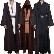 Star Wars Jedi Sith Anakin Skywalker Obi Kenobi Wan Cosplay Costume Tunic Robe