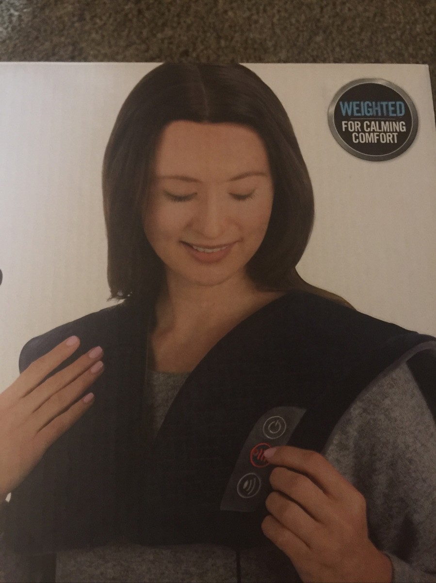 Homedics 3.3LBS Weighted Massage Wrap Soothing Heat Vibration Massage  Home/Work | eBay