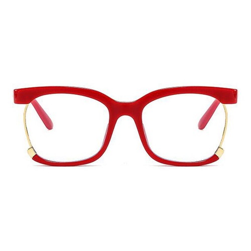 Occhiali da lettura quadrati anti luce blu per donna lenti trasparenti montatura completa - Foto 22 di 32