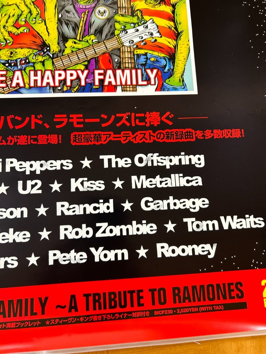 RAMONES / Tribute Record WE'RE A HAPPY FAMILY 2003 Japan Original