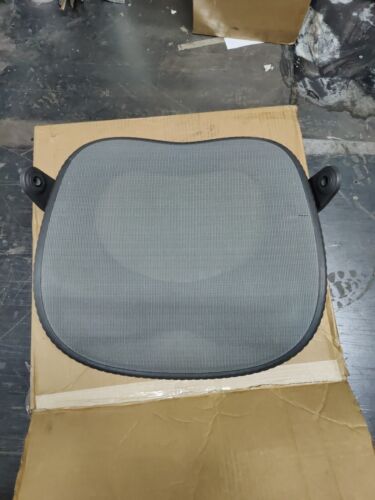 Used Herman Miller Mirra 1 Chair Seat pan OEM Blue mesh graphite fixedfront 3Q15 - Afbeelding 1 van 5