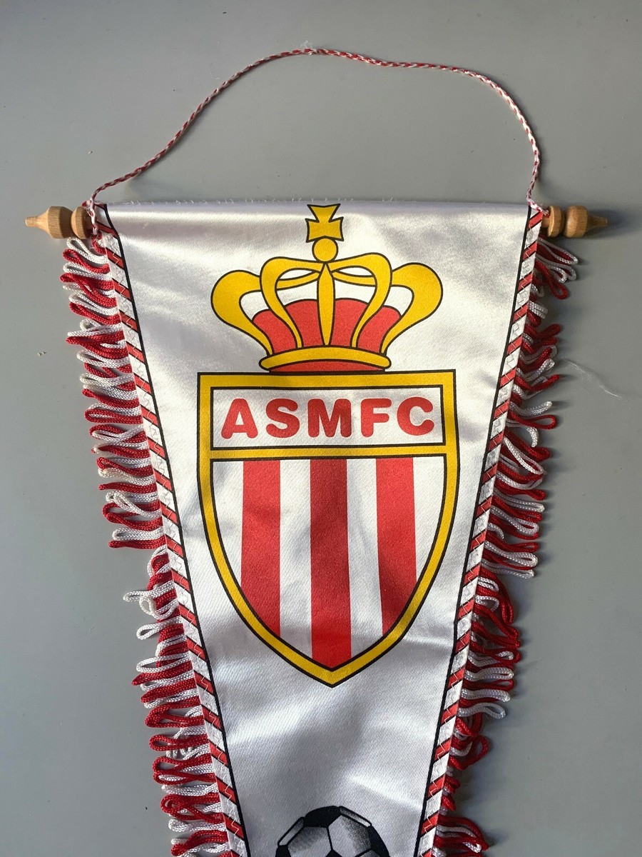 AS Monaco ASM fanion vintage pennant wimpel football