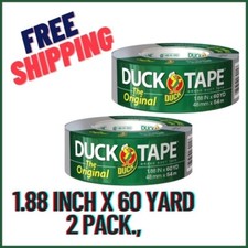 The Original Duck Tape Brand 394475 Duct Tape, 1.88 Inch x 60 Yard Silver 2-Pack