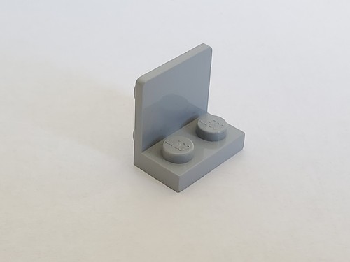 Lego 99207 Lot 8 x Bracket 1x2 - 2x2 Support Angle 90° inversé Light Bluish Gray - Foto 2 di 8