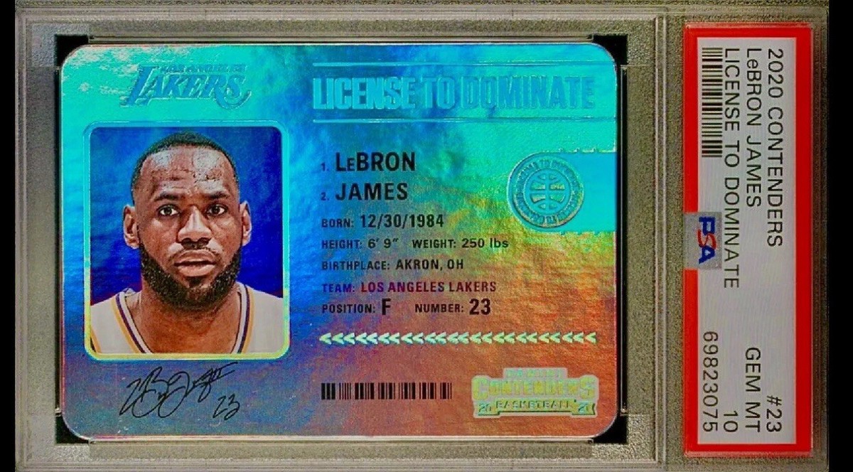 Case Hit PSA 10 LeBron James 2020-21 Contenders License to