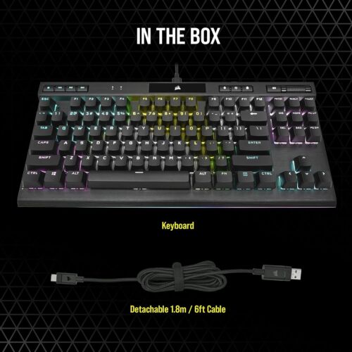 Corsair K70 RGB TKL CHAMPION SERIE schlüssellos optisch-mechanisch - Bild 8 von 9