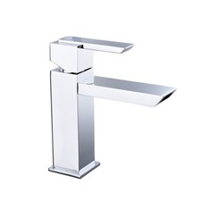 Brass Single Handle Bathroom Faucets Waterfall Lavatory Basin Utility Sink Taps