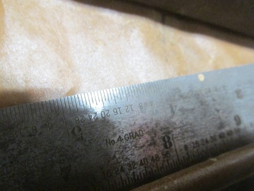 Vintage Union Tool Protractor Bubble Level & Hardened No. 4 Ruler In Box - Picture 7 of 9