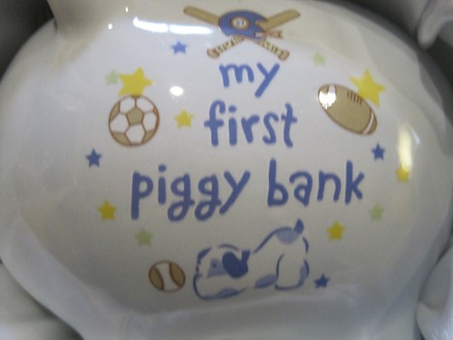 Vintage Baby Gift Set~Photo Box Piggy Bank First Curls~Blue~Ceramic~LBDFC - Bild 4 von 5