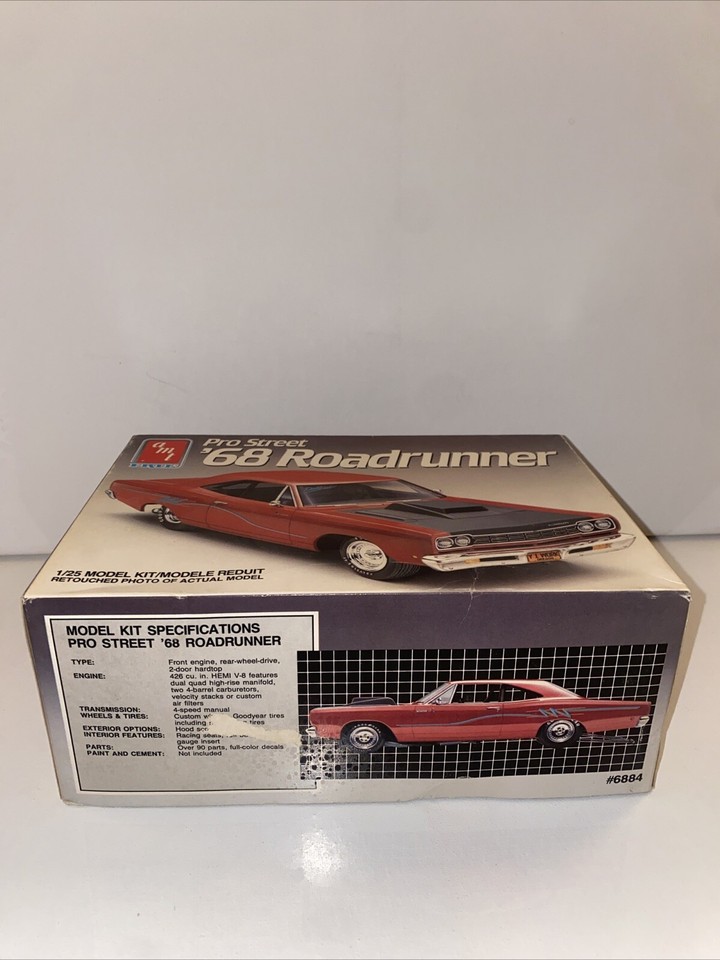 AMT/ Ertl Pro Street ‘68 Roadrunner Car Model Kit Sealed Parts | eBay