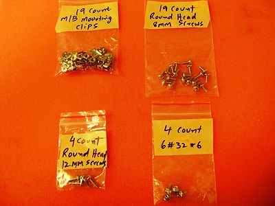 Xeon Nacona Server Motherboard Screw Set & Plate Mounting Clips (Read Detail)