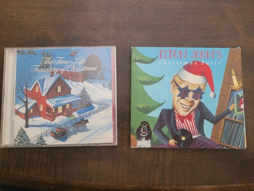 Christmas CD's Elton Johns Christmas Party/The Time LIfe Treasury of Christmas