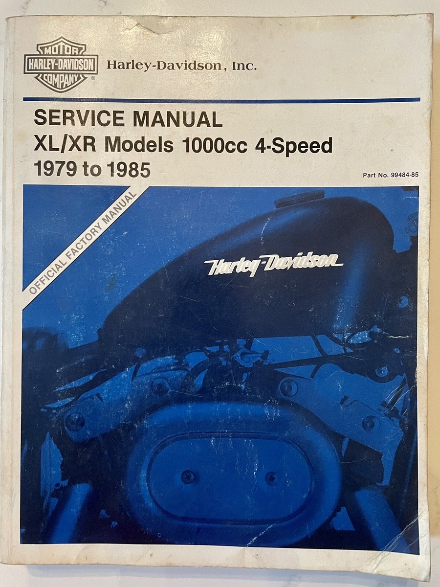 99484-85 1979-1985 XL/XR MODELS 1000CC 4-SPEED HARLEY-DAVIDSON 