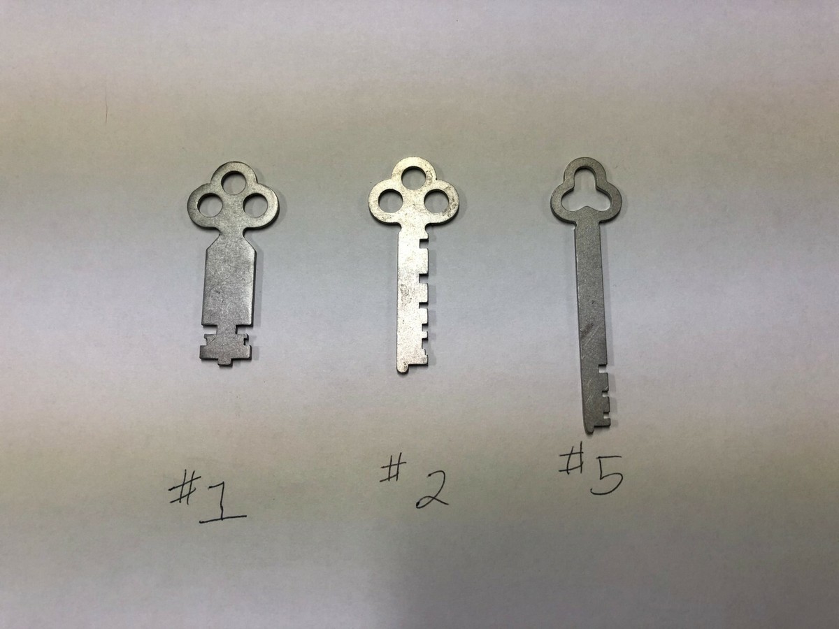 National Cash Register Keys #1,#2,& #5 key. Fits 300 class & 700