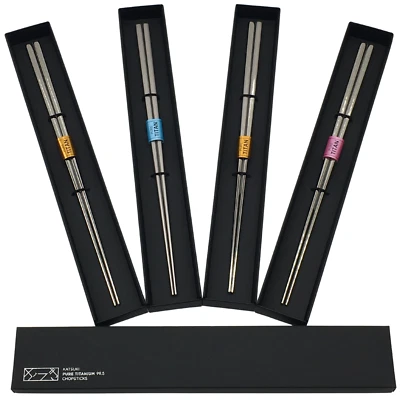 Titanium Chopsticks Sabae Katsuki Japan Sakura Cherry Blossom Ichimatsu Gift