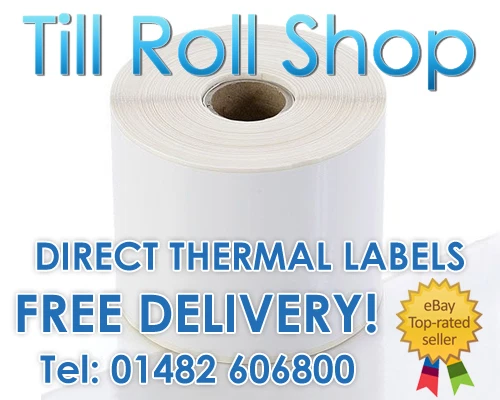 HCR SYSTEMS 10,000 100mm x 150mm White Direct Thermal Labels - Zebra GC420d Printer