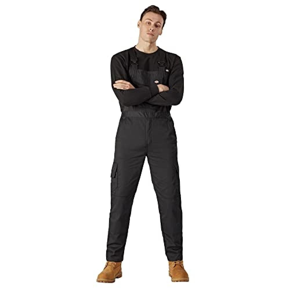 (TG. M) Dickies Everyday B&b, Bavaglino e bretelle Uomo, Nero, M - NUOVO