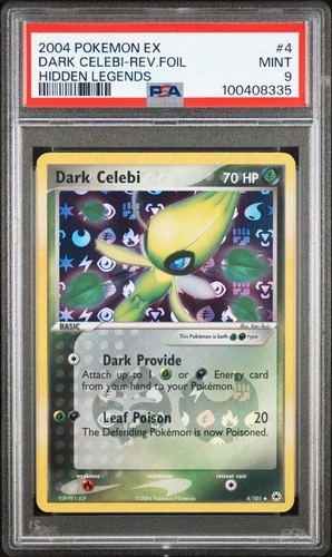 DARK CELEBI REVERSE HOLO 4/101 HIDDEN LEGENDS POKEMON PSA 9